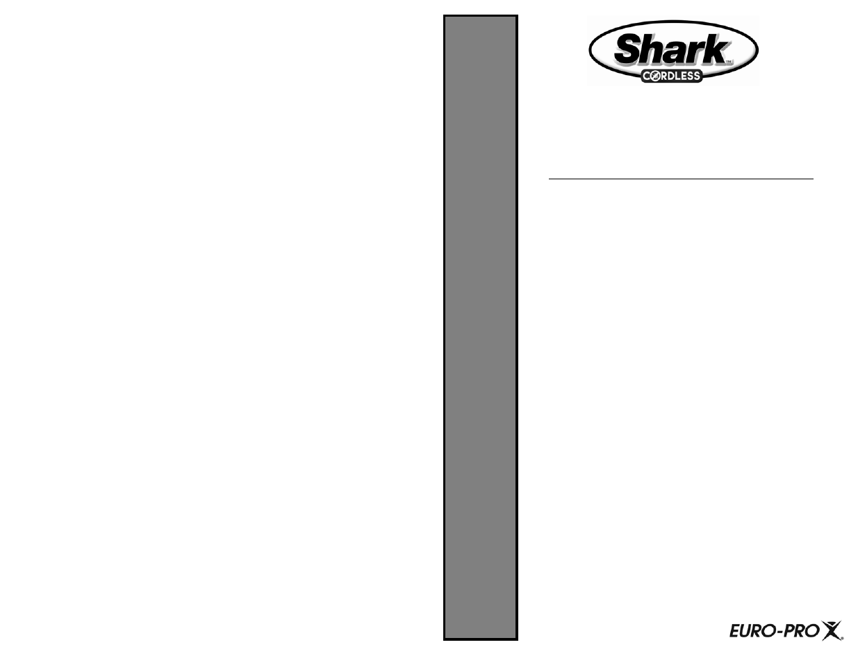 Shark V1950SP User Manual | 13 pages