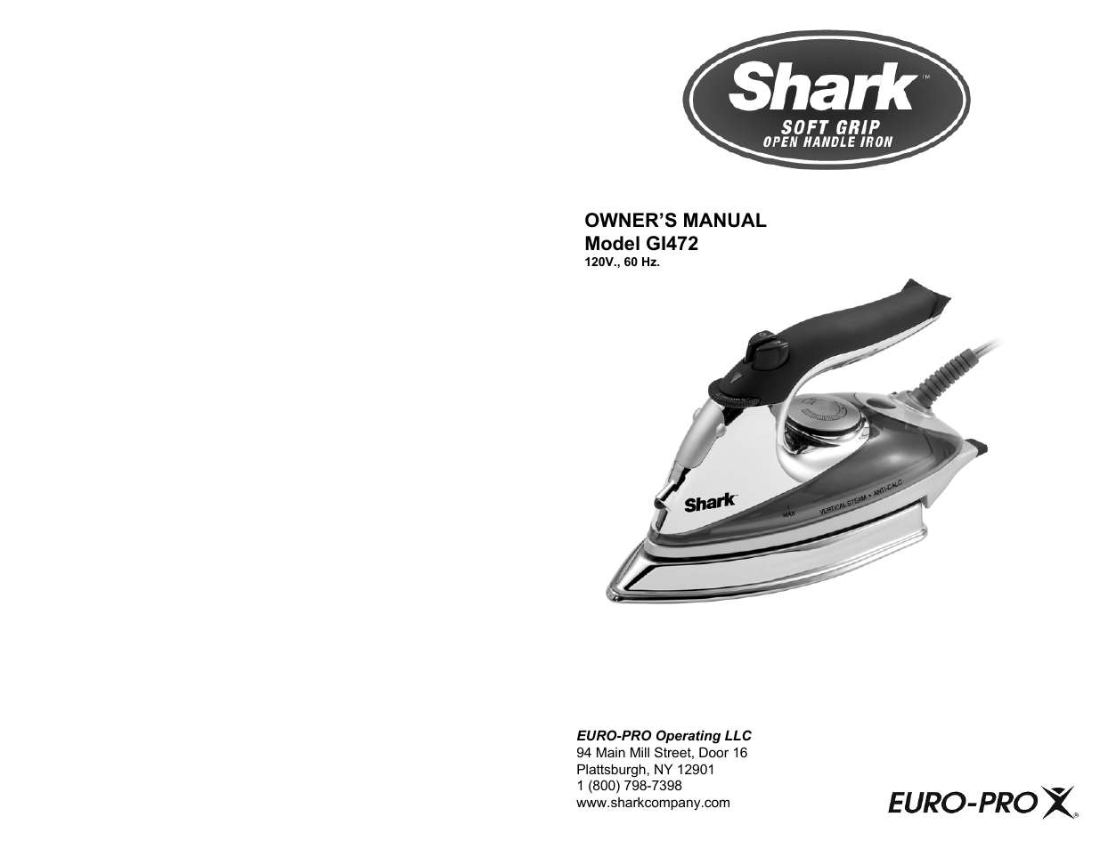 Shark GI472 User Manual | 6 pages