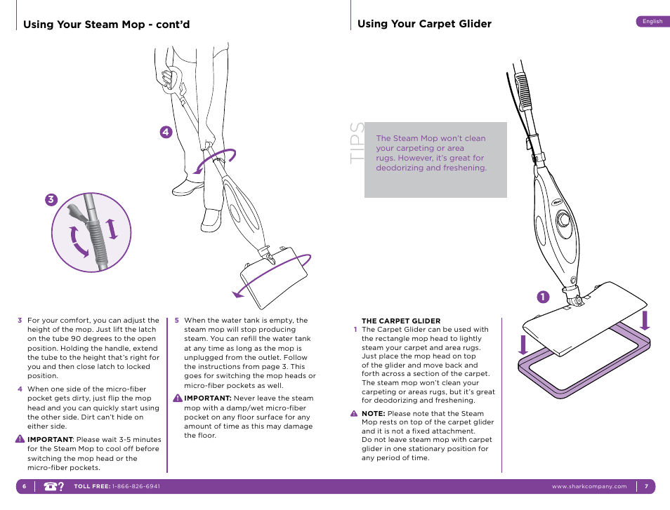 Shark S3501C User Manual | Page 7 / 11