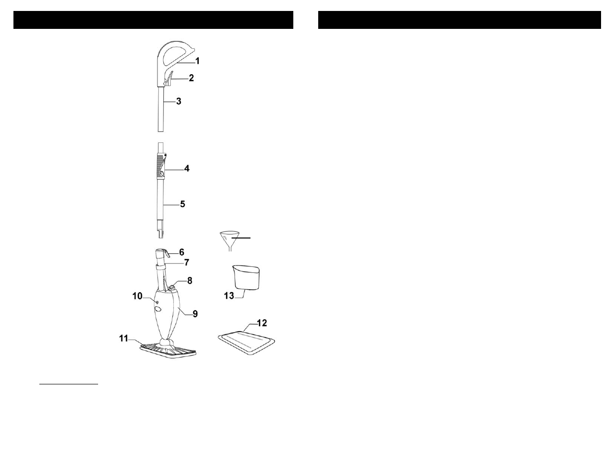Familiarisez-vous vadrouille à vapeur, Caractéristiques | Shark S3101 N User Manual | Page 12 / 15