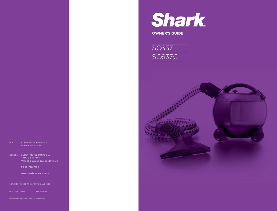 Shark SC637 User Manual | 10 pages