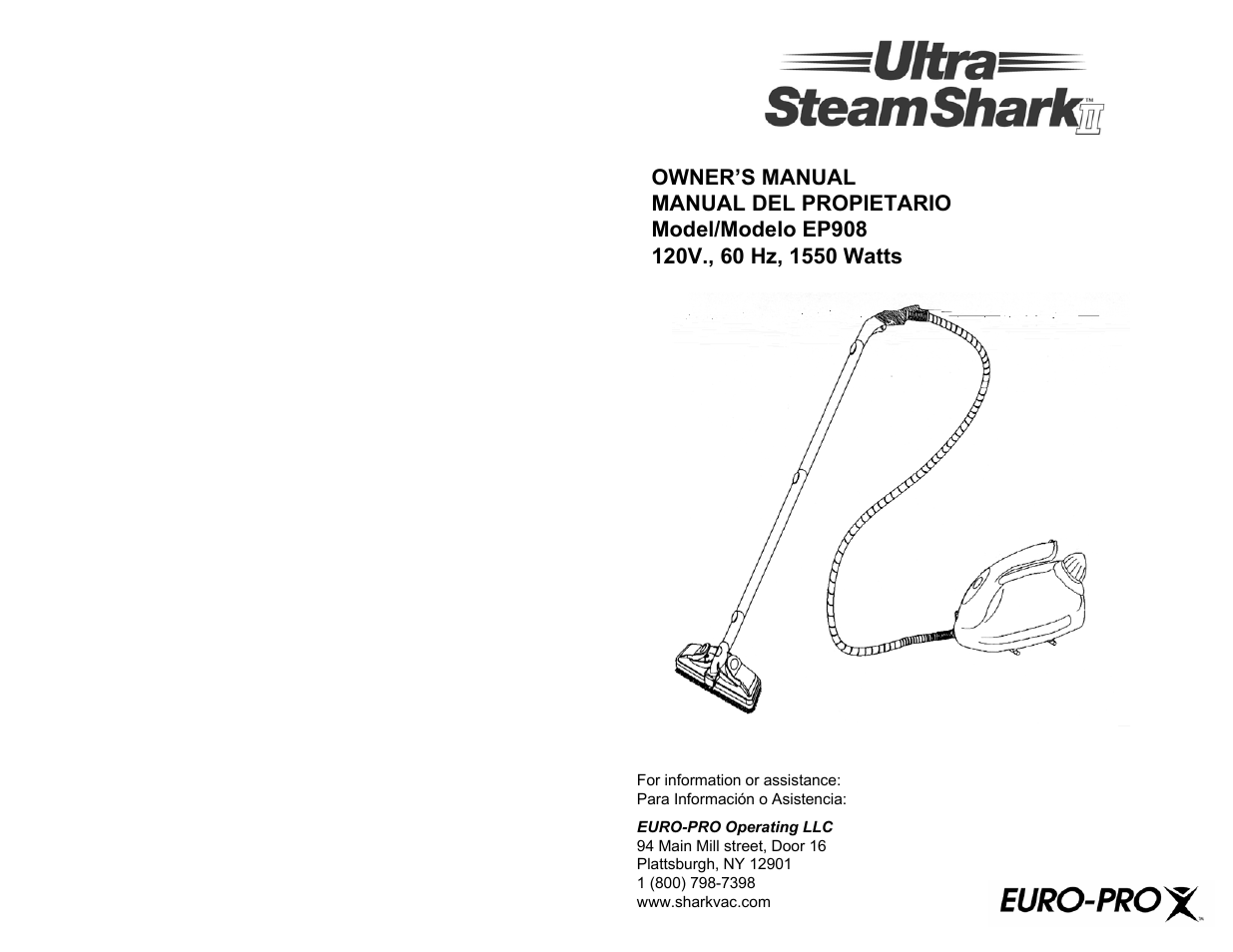 Shark EP908 User Manual | 14 pages