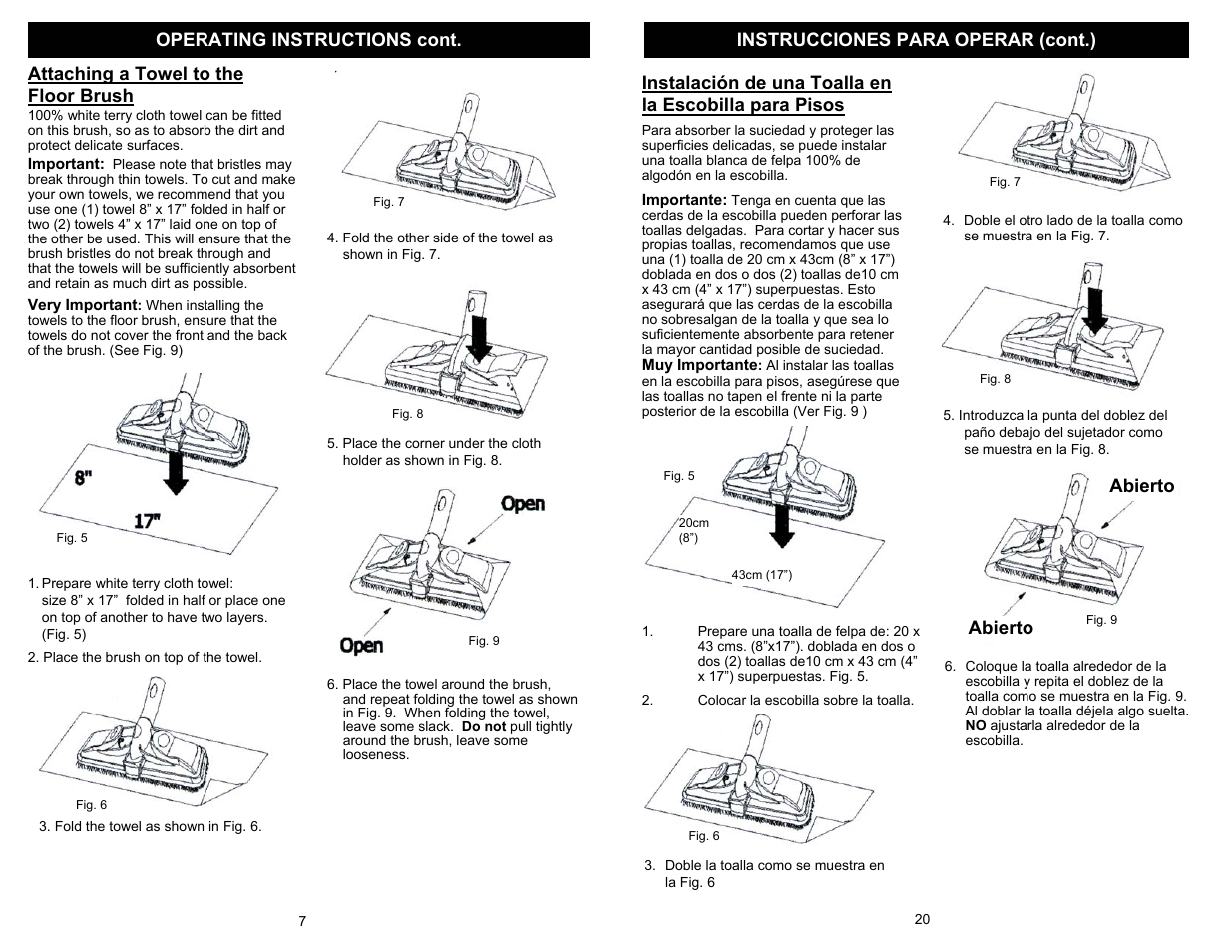 Abierto | Shark EP908 User Manual | Page 8 / 14