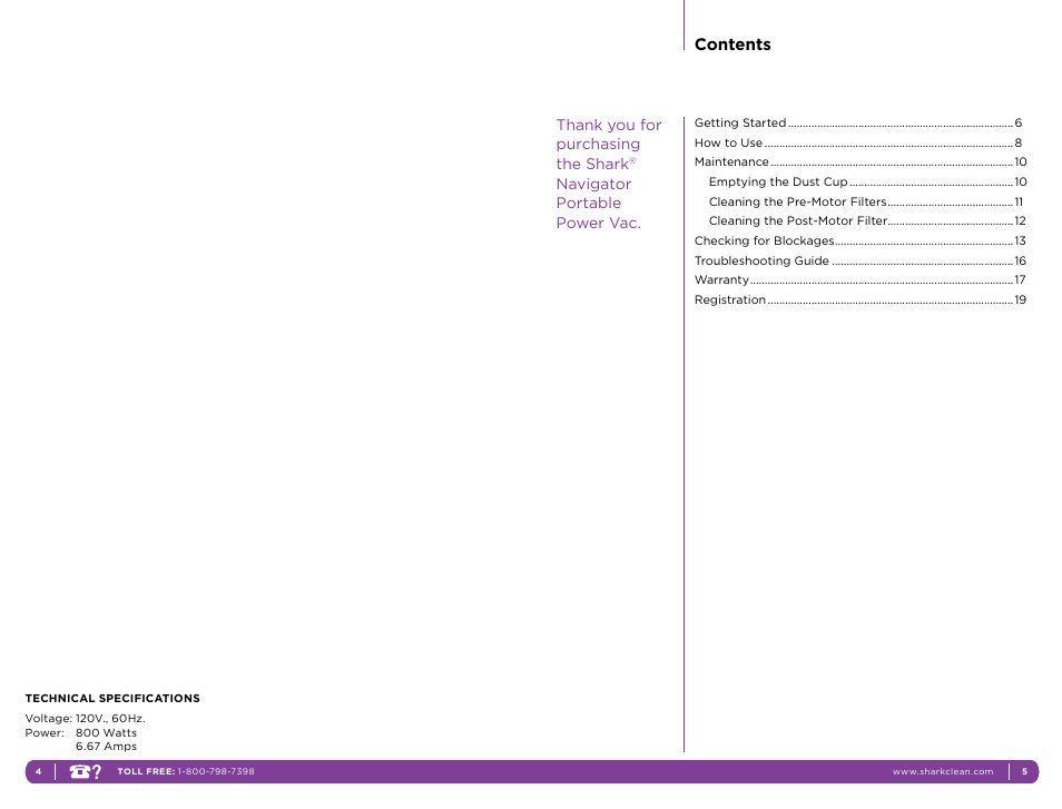 Shark NH130 User Manual | Page 3 / 11