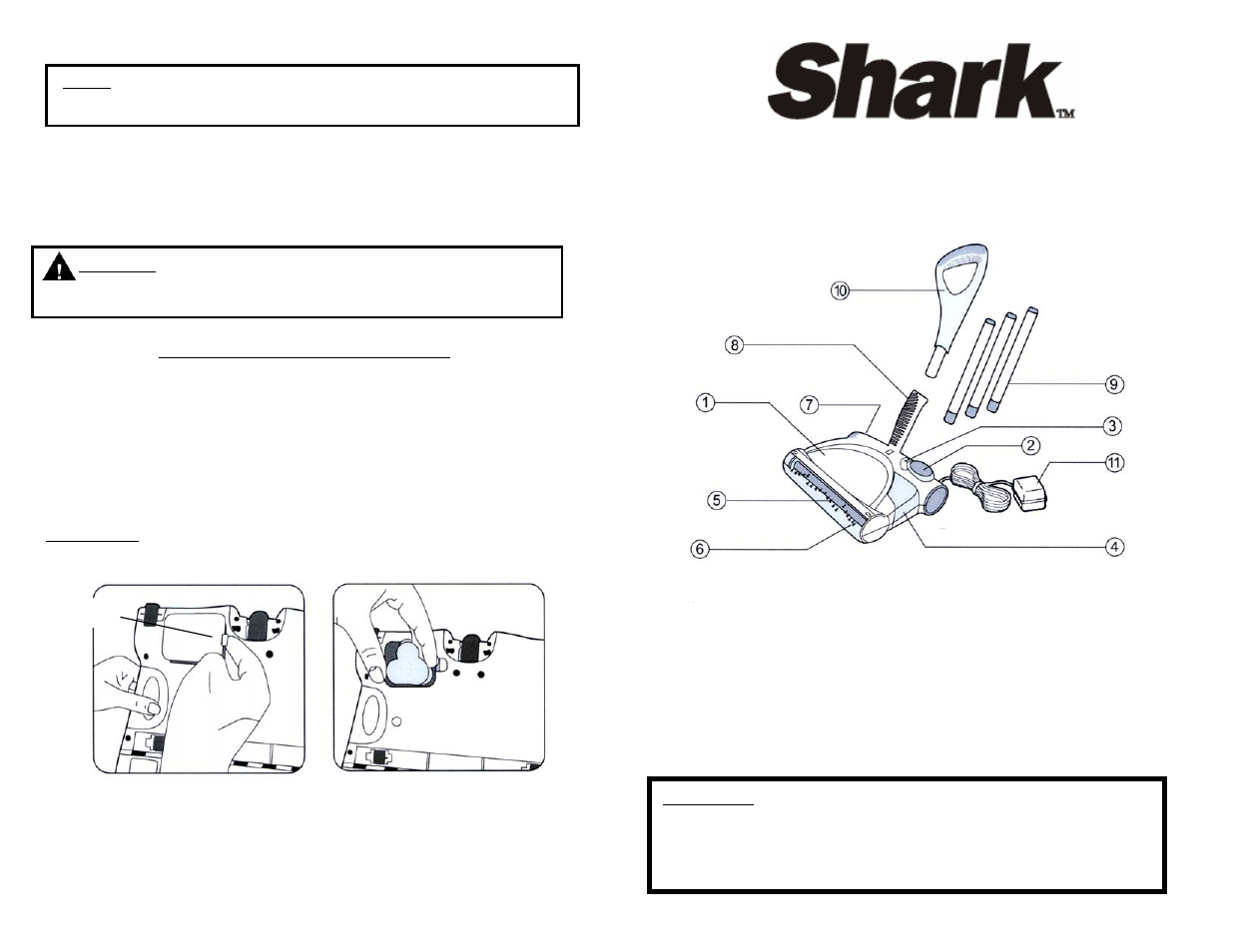 Removal of battery pack, Battery removal & disposal | Shark V1725 User Manual | Page 8 / 14