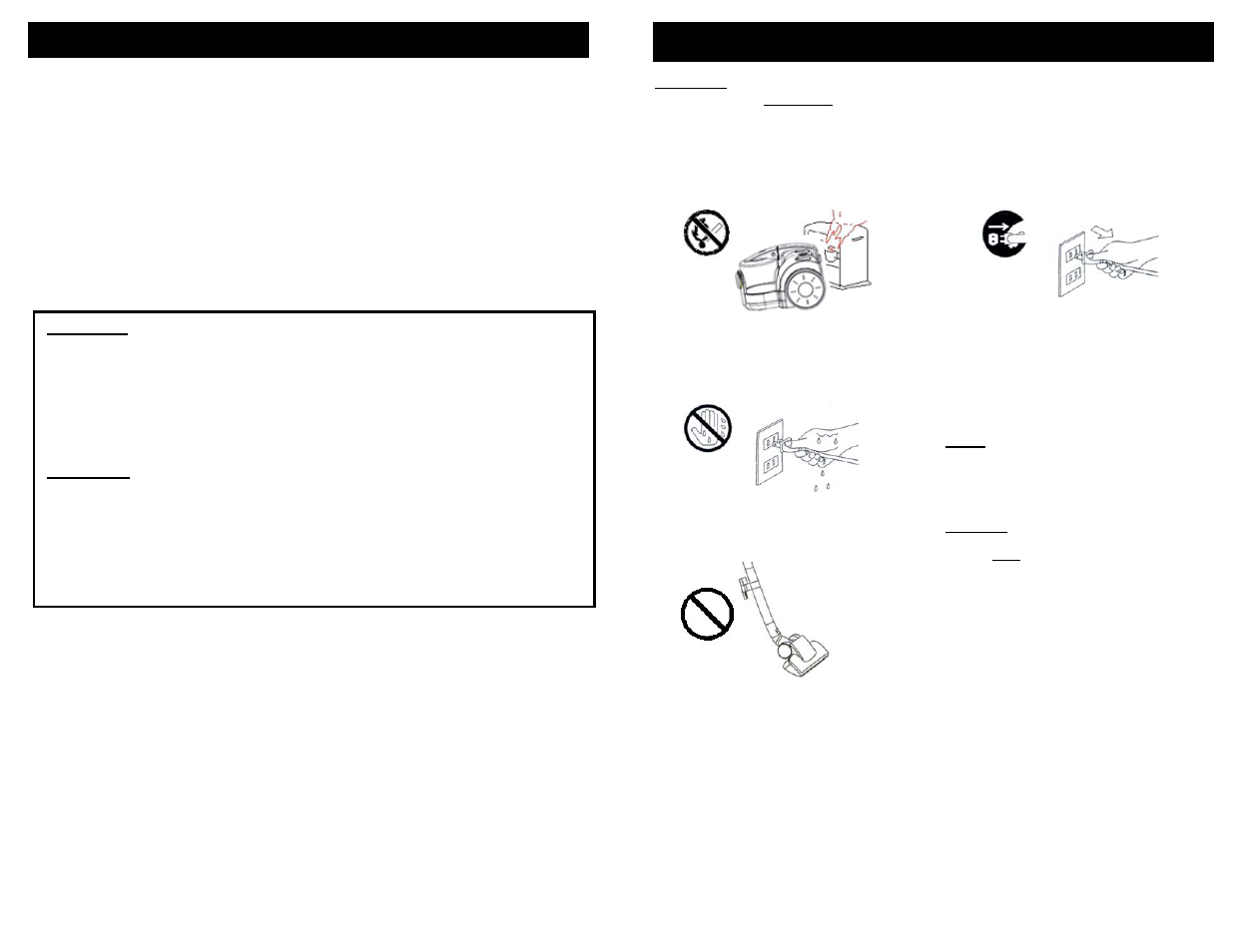 Precautionary measures | Shark CV242 User Manual | Page 3 / 16