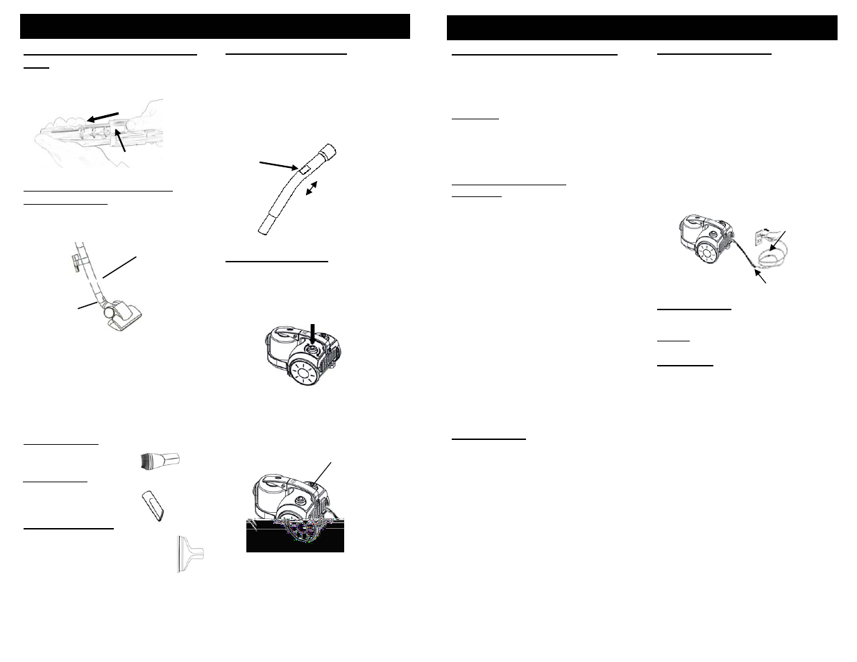 Operating instructions consignes d’utilisation | Shark CV242 User Manual | Page 6 / 16