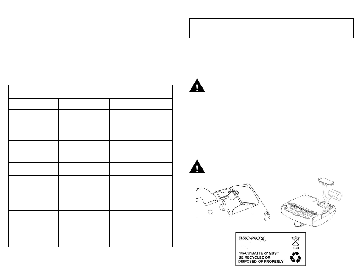 Cuidado y mantenimiento, Battery removal & disposal removal of battery pack, Caution | Warning, Guía para el diagnóstico de problemas | Shark V1730 User Manual | Page 20 / 28