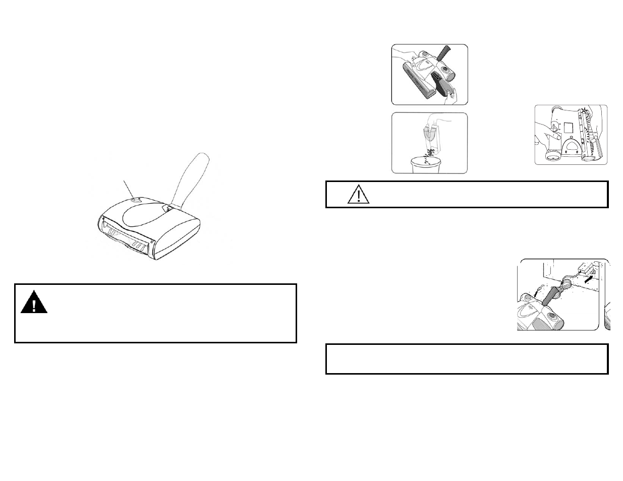 Cleaning the dust container, Charging the cordless sweeper, Attention | Utilisation de la balayeuse à main sans fil | Shark V1730 User Manual | Page 7 / 28