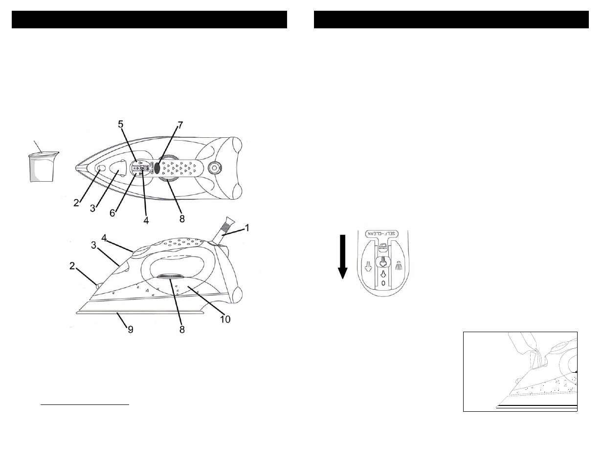 Getting to know your iron, 11 operating instructions | Shark GI576 User Manual | Page 3 / 6