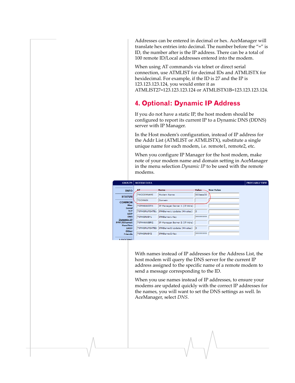 Optional: dynamic ip address | Sierra Raven EDGE User Manual | Page 67 / 141