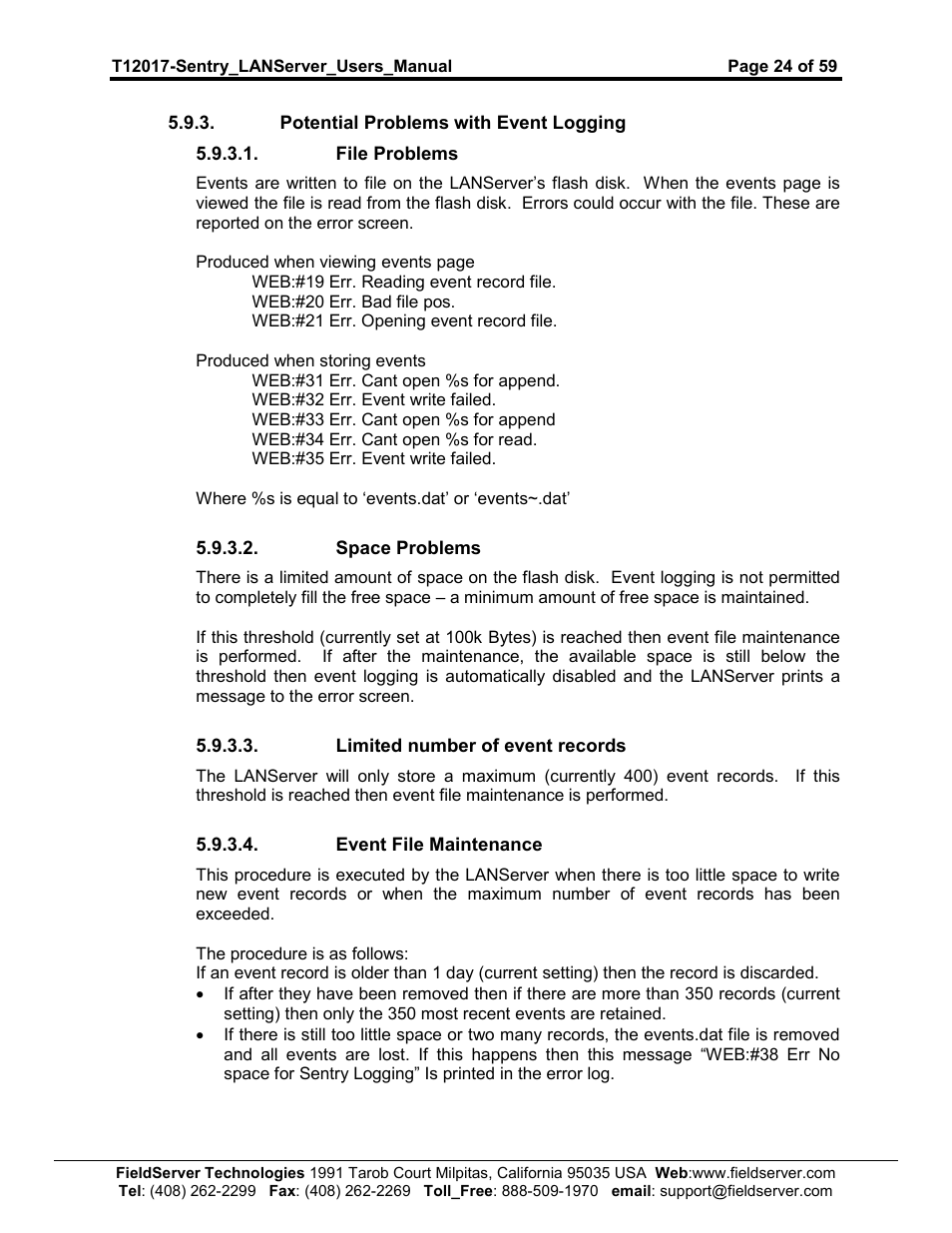 Sierra 5391-02 User Manual | Page 24 / 59