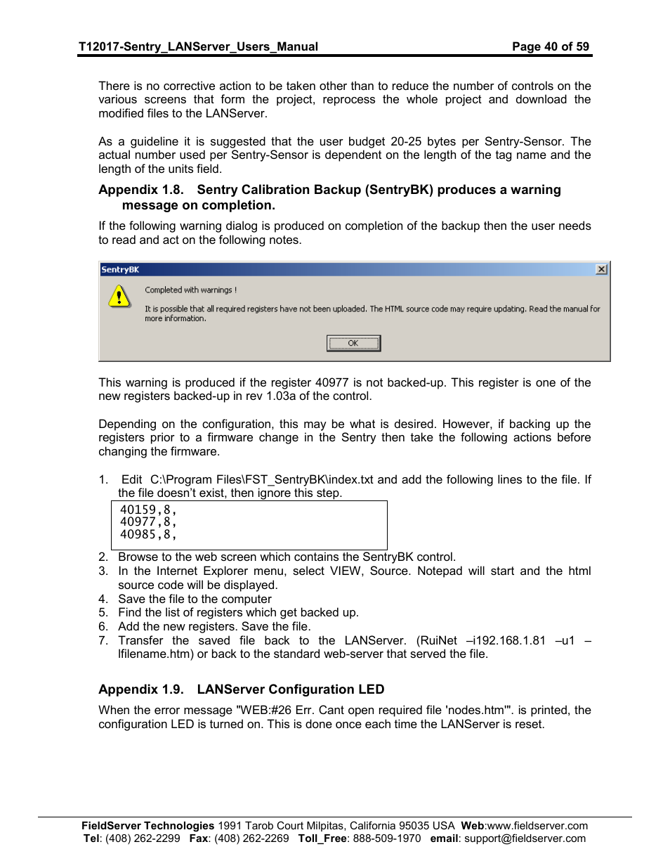 Sierra 5391-02 User Manual | Page 40 / 59