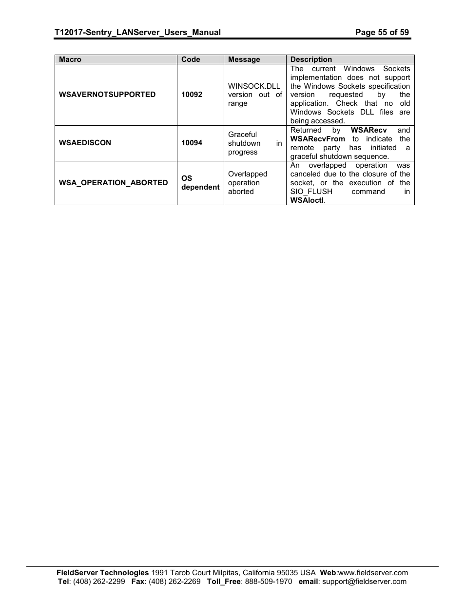 Sierra 5391-02 User Manual | Page 55 / 59