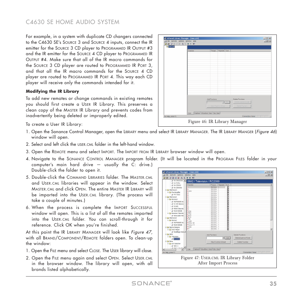 Sonance C4630 SE User Manual | Page 35 / 60