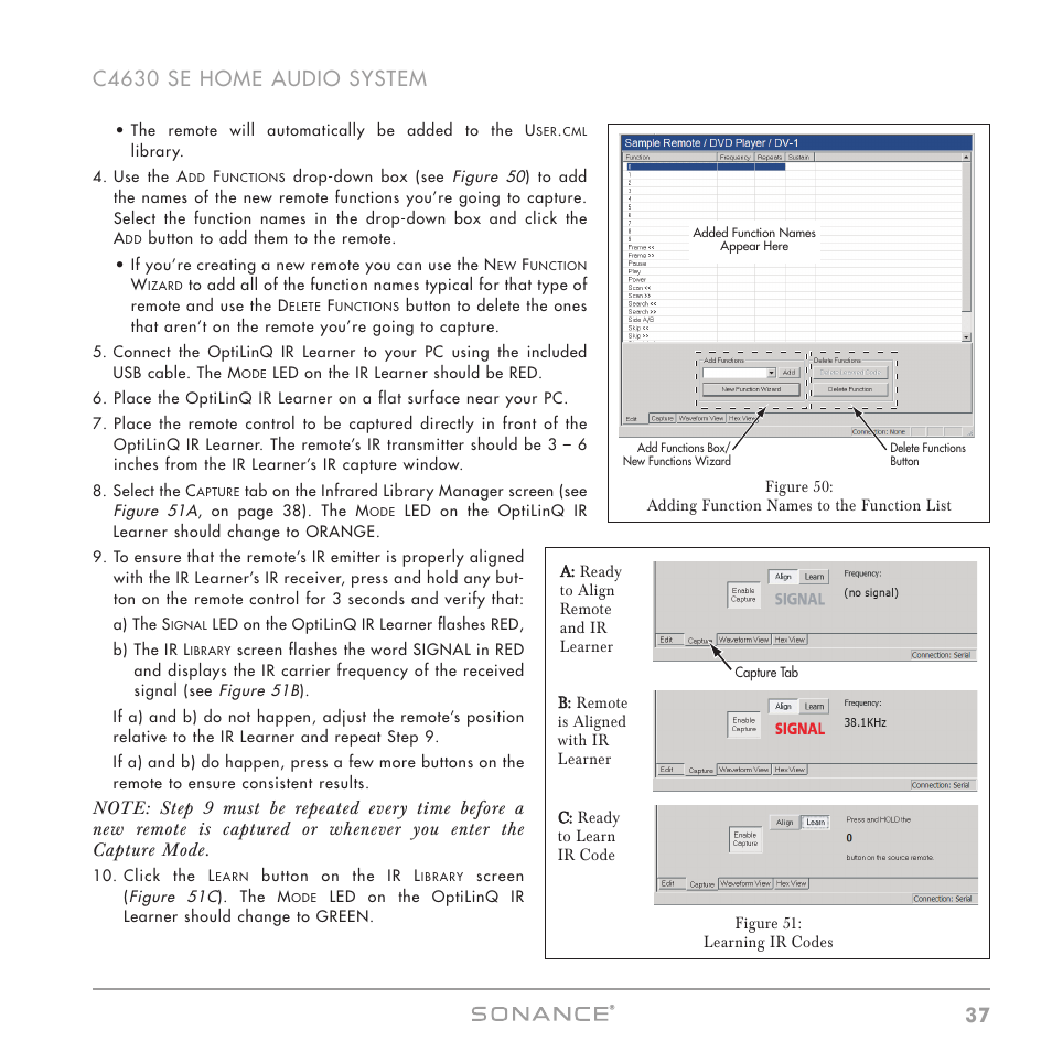 Sonance C4630 SE User Manual | Page 37 / 60