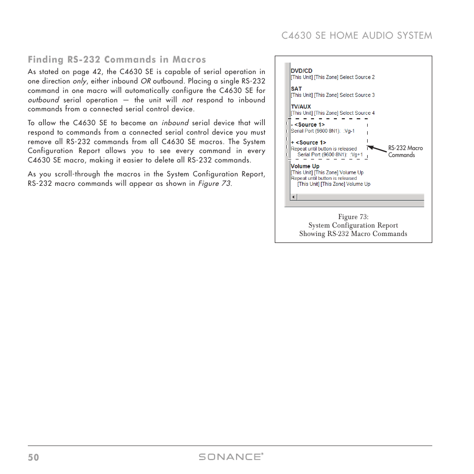 Sonance C4630 SE User Manual | Page 50 / 60