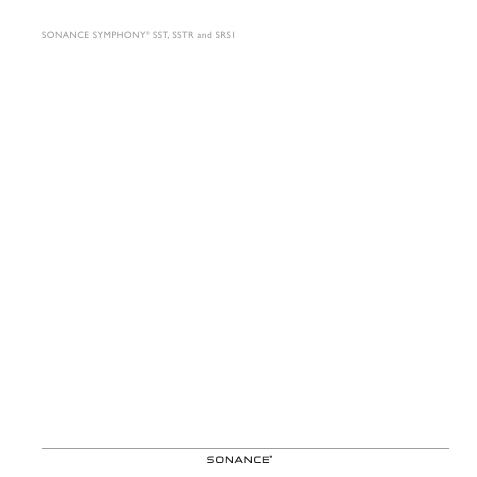 Sonance SRS1 SERIES User Manual | Page 13 / 16