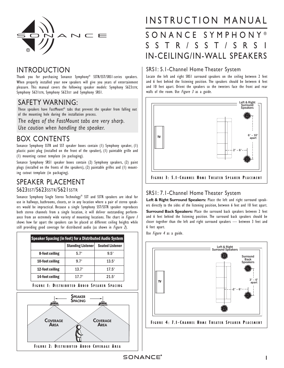 Sonance MARINERSST User Manual | 4 pages