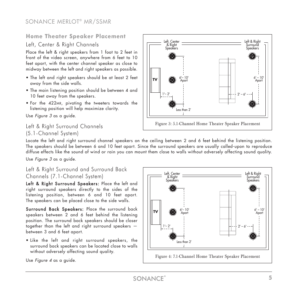 5sonance merlot | Sonance MR Series User Manual | Page 5 / 16