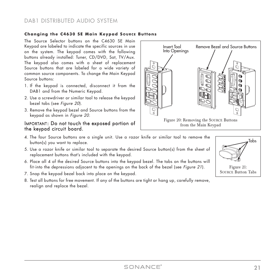 Sonance DAB1 User Manual | Page 21 / 68