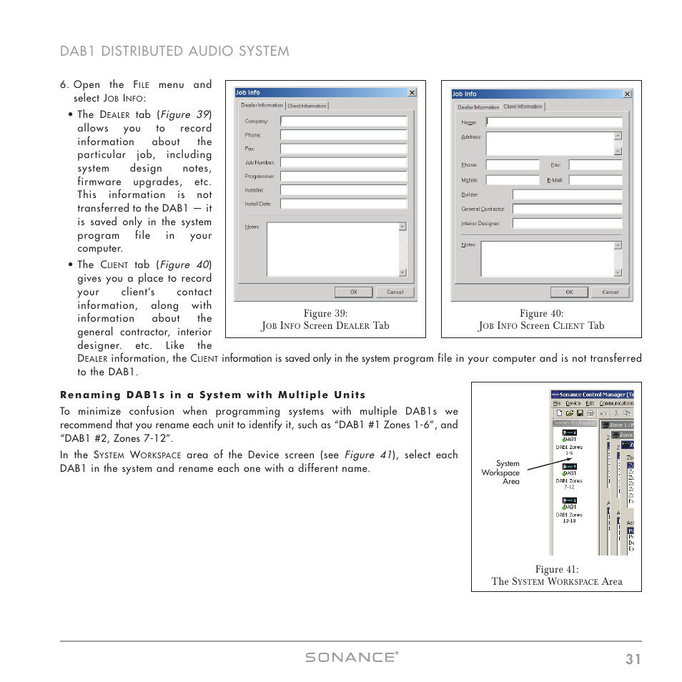 31 dab1 distributed audio system | Sonance DAB1 User Manual | Page 31 / 68