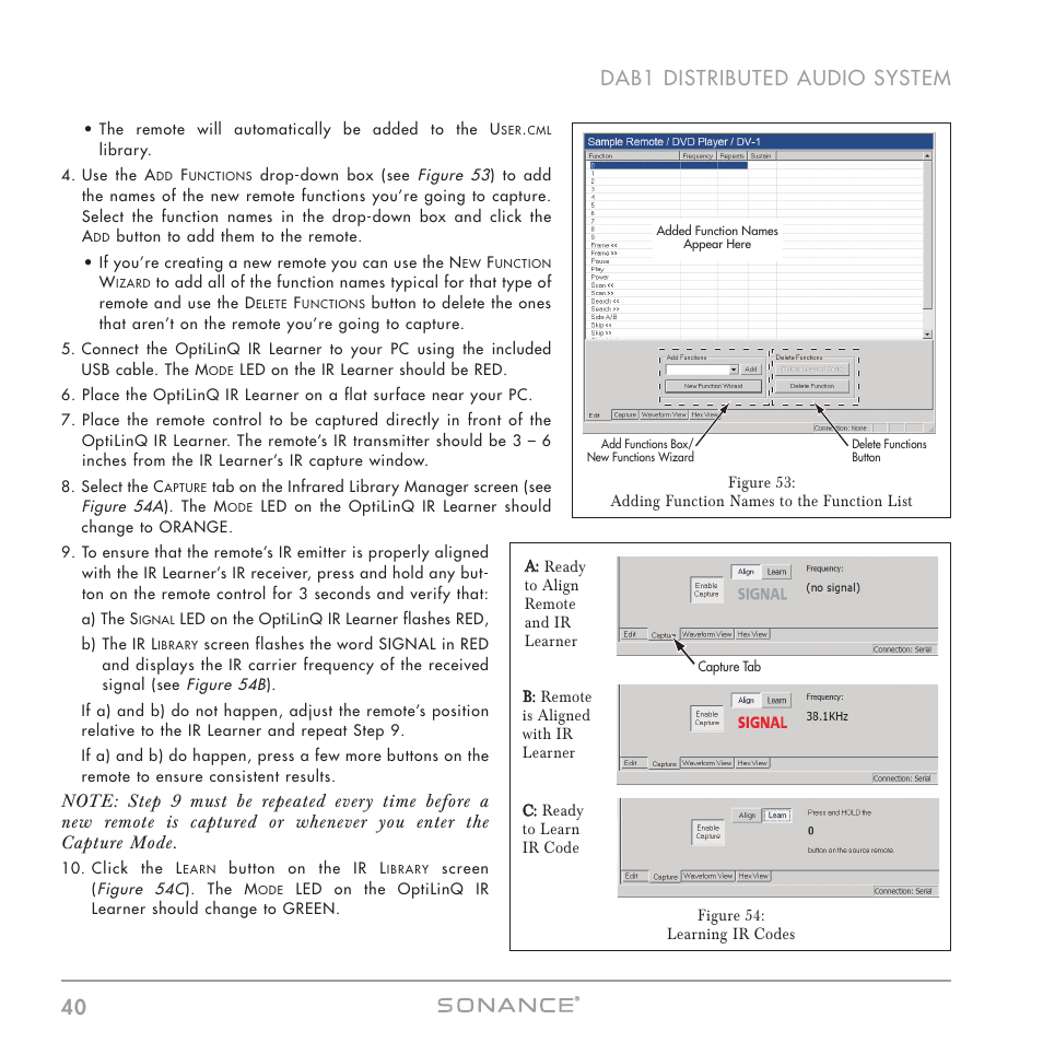 40 dab1 distributed audio system | Sonance DAB1 User Manual | Page 40 / 68