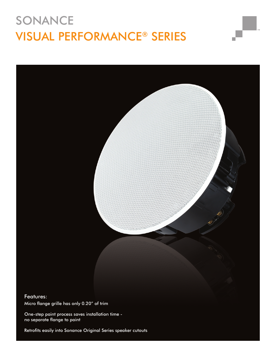 Sonance Visual Performance VP69 User Manual | 2 pages