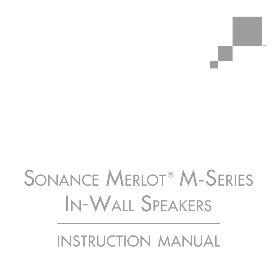 Sonance M Series User Manual | 16 pages