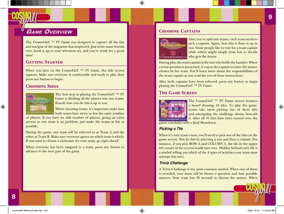 Senario Cosmo Girl Video Game System 21184 User Manual | Page 5 / 9