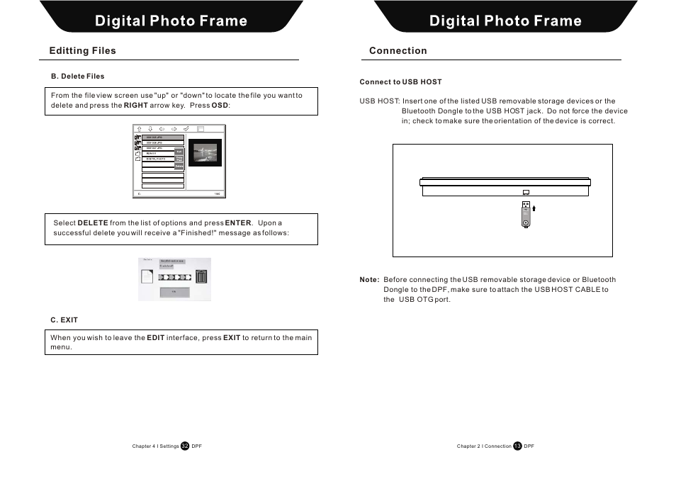 Т³гж 14, Connection, Editting files | Sungale AW15S-B User Manual | Page 33 / 47
