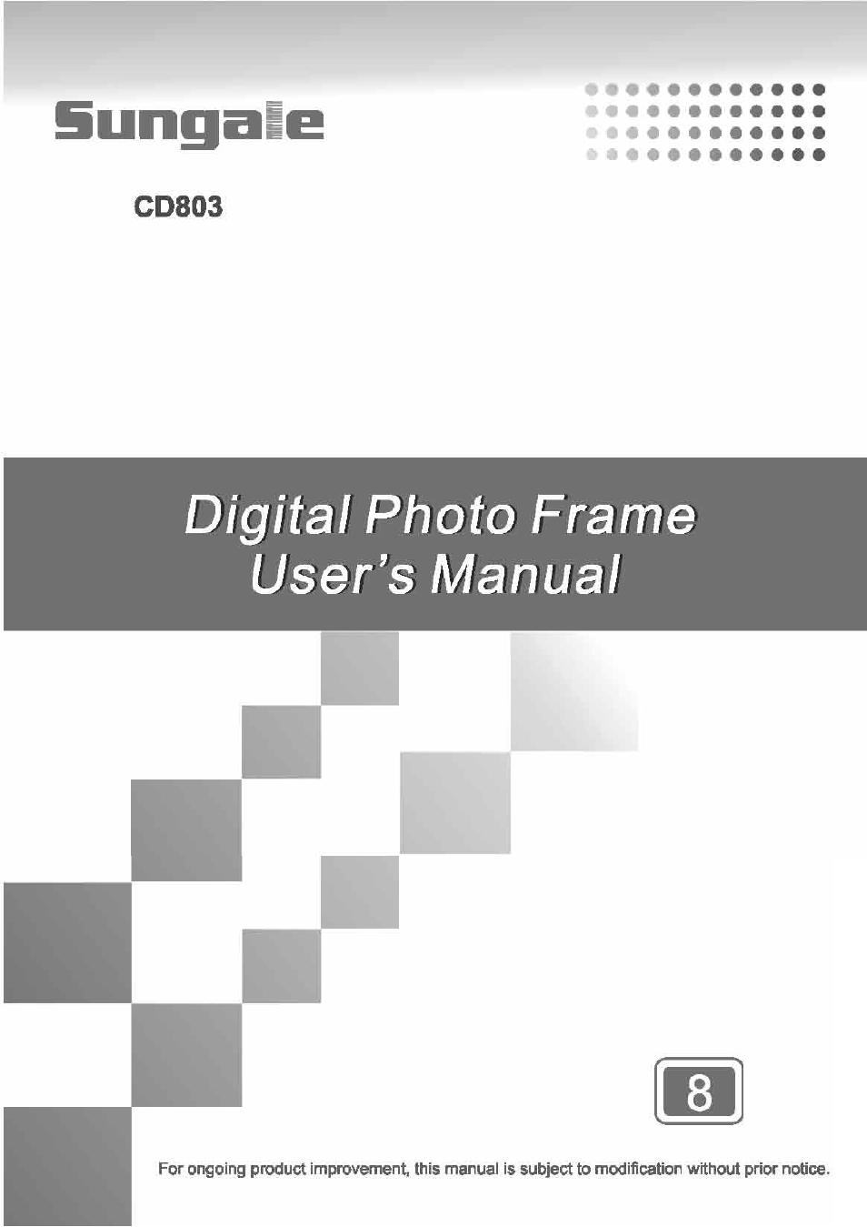 Sungale CD803 User Manual | 32 pages
