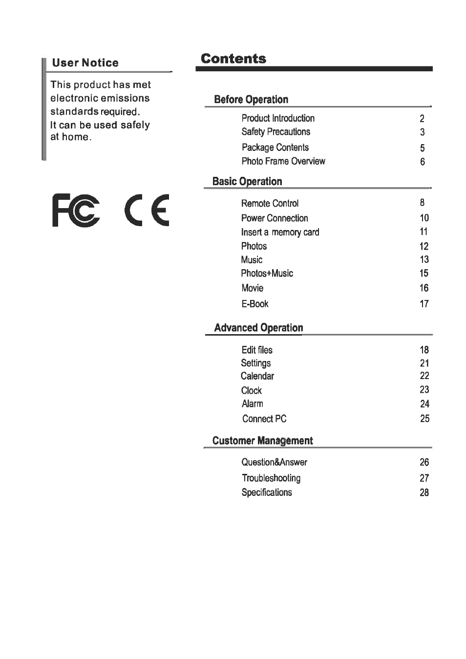 Т³гж 2 | Sungale CD803 User Manual | Page 2 / 32