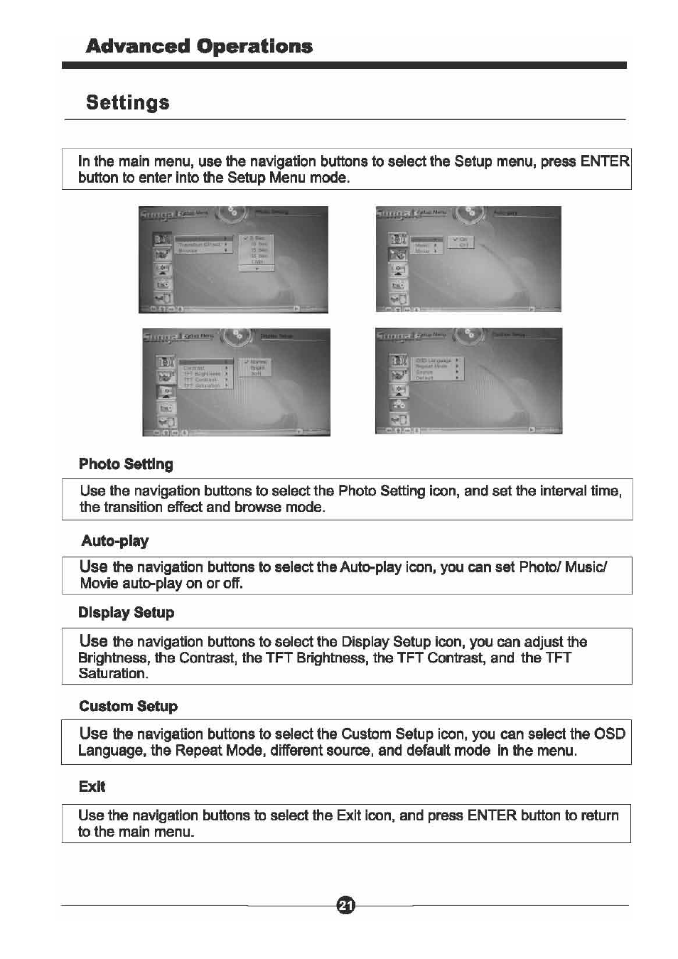 Т³гж 11 | Sungale CD803 User Manual | Page 22 / 32
