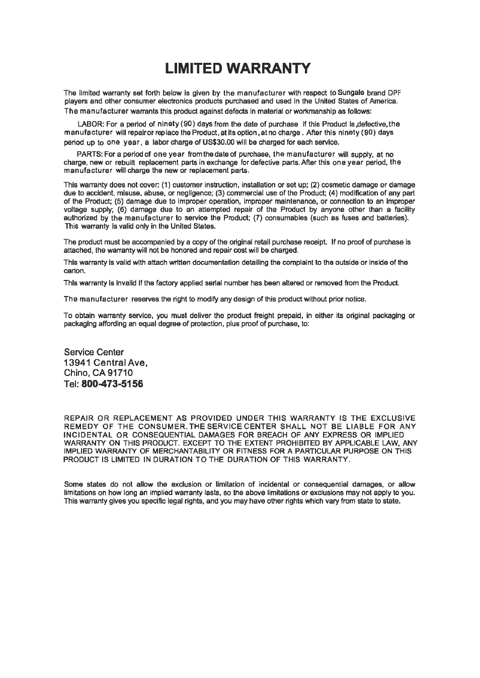 Т³гж 2 | Sungale CD803 User Manual | Page 31 / 32