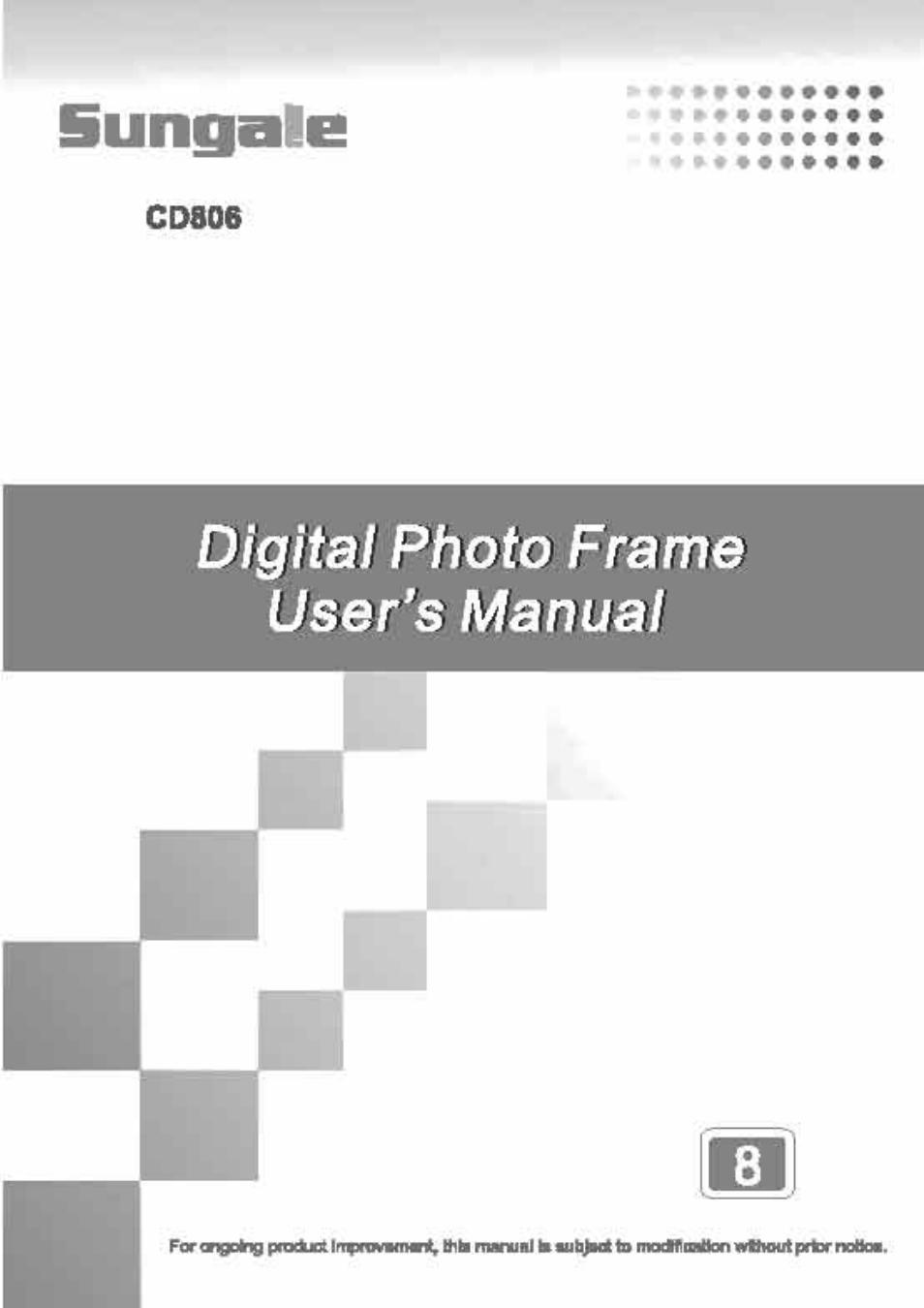 Sungale CD806 User Manual | 32 pages