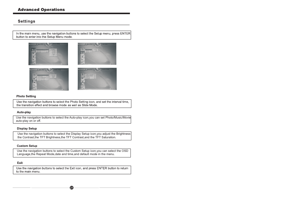 页 22 | Sungale CD806 User Manual | Page 22 / 32