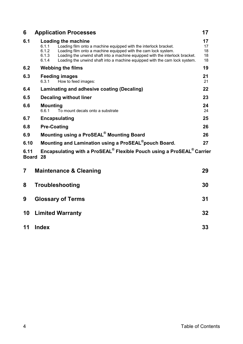 SEAL 44/62 User Manual | Page 6 / 35