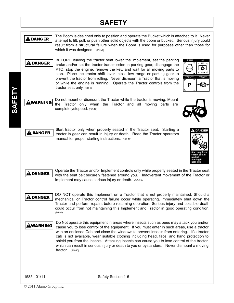 Safety | Servis-Rhino F-4123C User Manual | Page 10 / 104