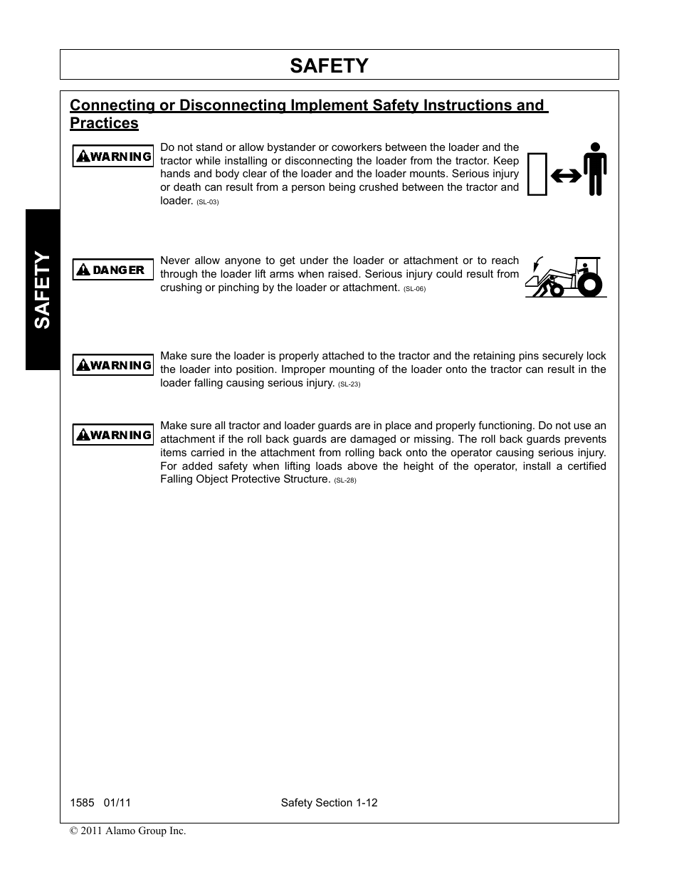 Safety | Servis-Rhino F-4123C User Manual | Page 16 / 104