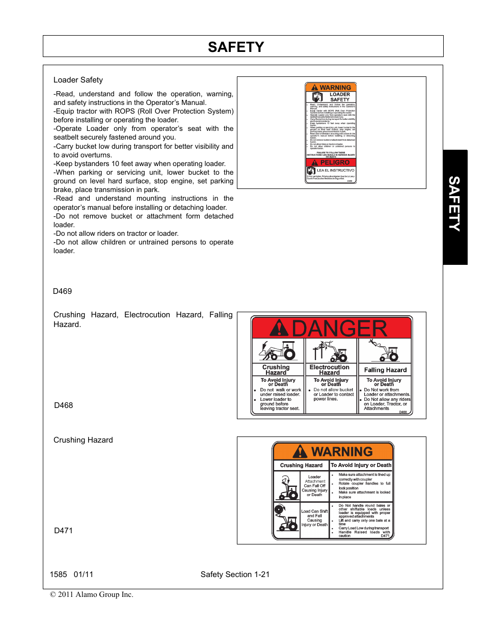 Safety | Servis-Rhino F-4123C User Manual | Page 25 / 104