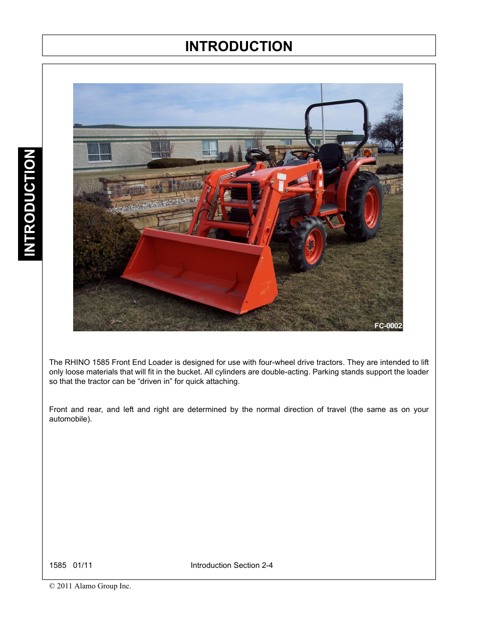 Introduction | Servis-Rhino F-4123C User Manual | Page 32 / 104