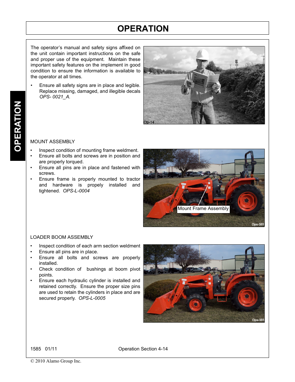 Operation, Opera t ion | Servis-Rhino F-4123C User Manual | Page 60 / 104