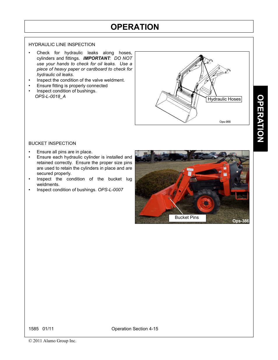 Operation, Opera t ion | Servis-Rhino F-4123C User Manual | Page 61 / 104
