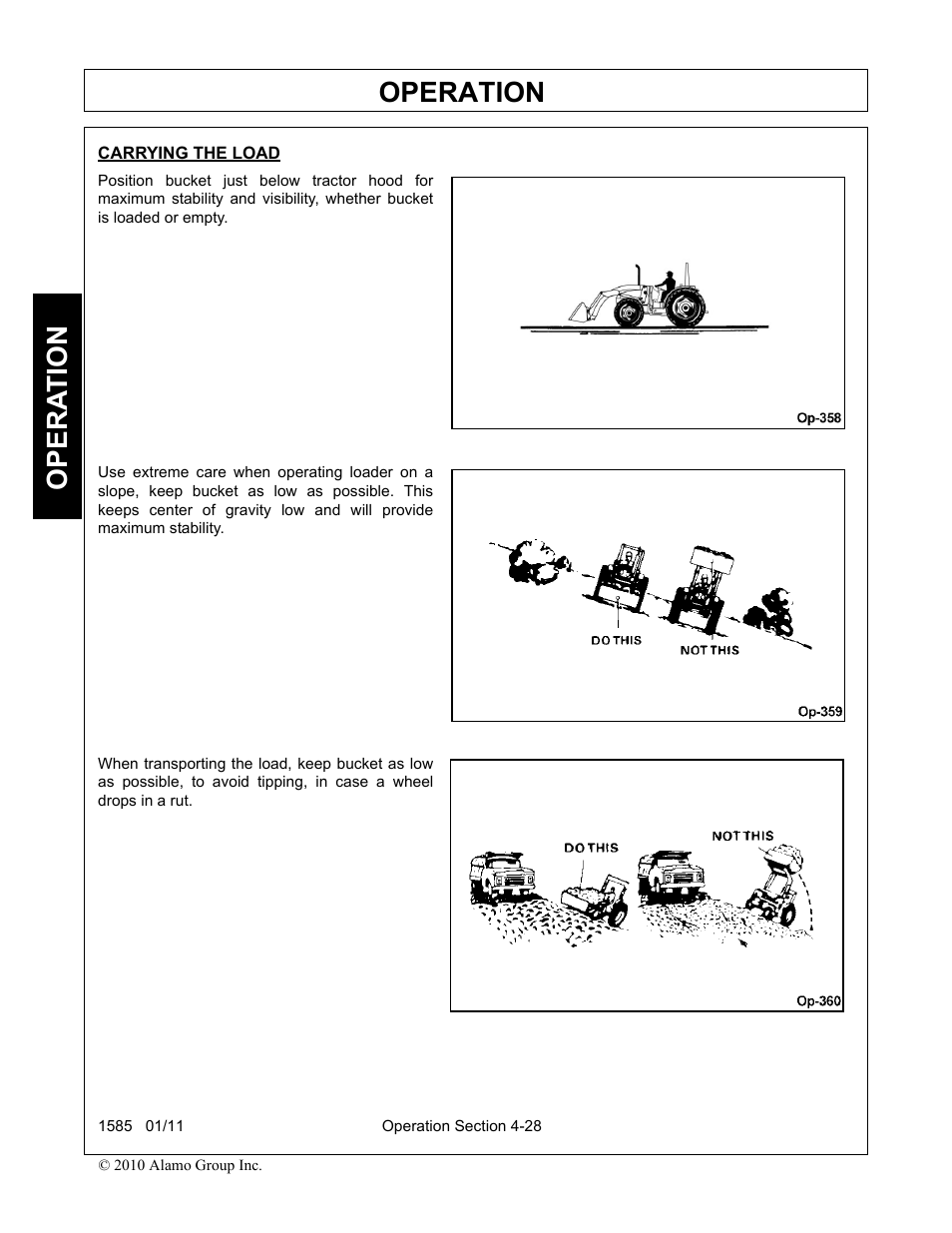 Operation, Opera t ion | Servis-Rhino F-4123C User Manual | Page 74 / 104
