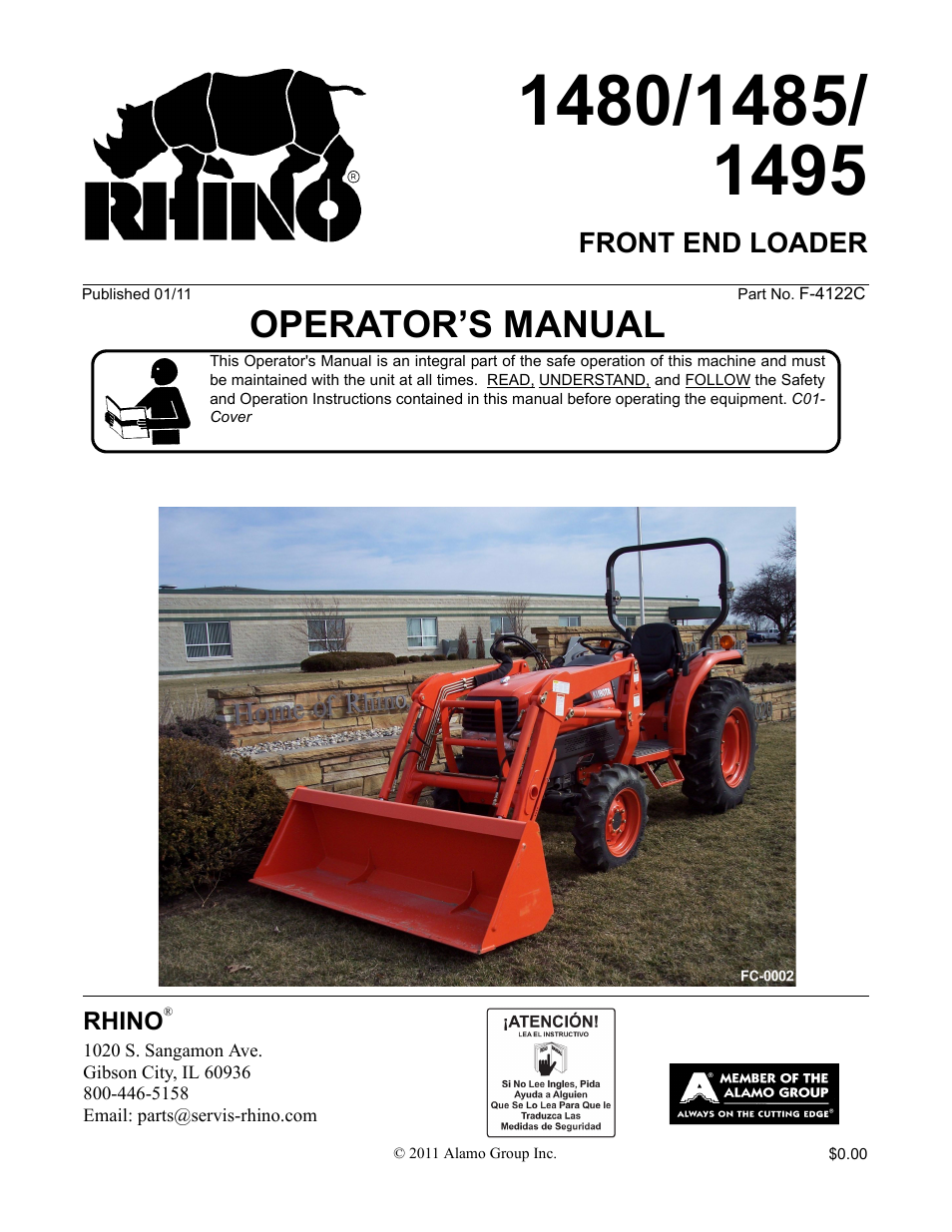 Servis-Rhino 1495 User Manual | 104 pages