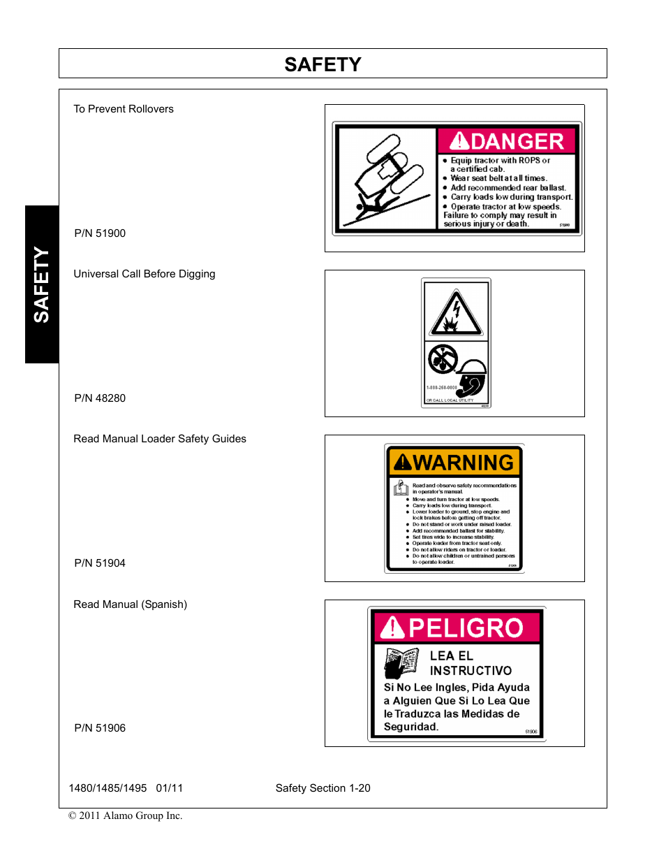 Safety | Servis-Rhino 1495 User Manual | Page 24 / 104