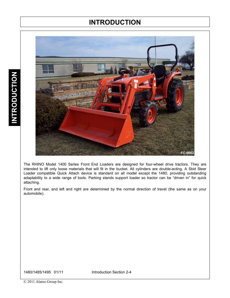 Introduction | Servis-Rhino 1495 User Manual | Page 32 / 104