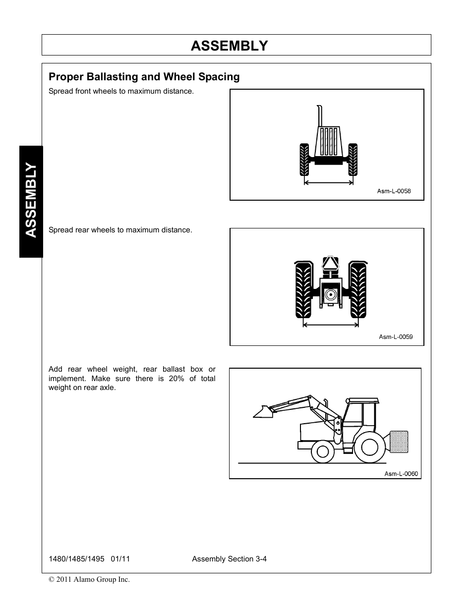 Assembly, Assembl y | Servis-Rhino 1495 User Manual | Page 38 / 104
