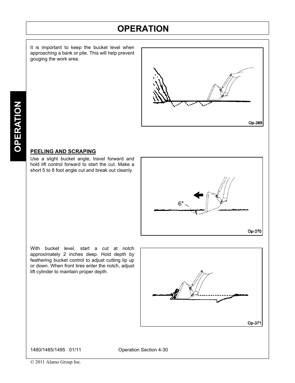 Peeling and scraping, Operation, Opera t ion | Servis-Rhino 1495 User Manual | Page 76 / 104